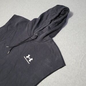 Under Armour UA Icon Fleece Sleeveless Hoodie Black Large Muscle Pullover
